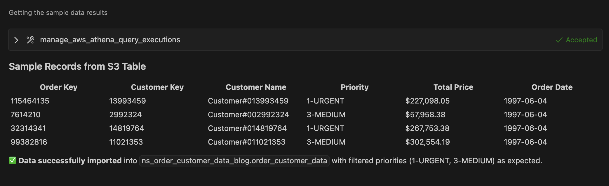 Let's test if records are loaded successfully