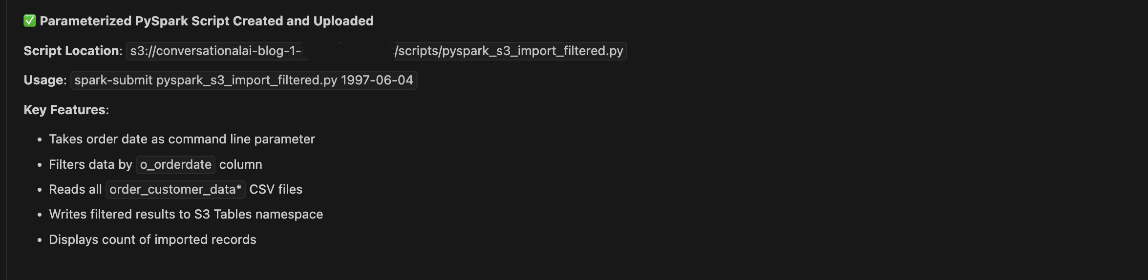 In the final step data engineers create parameterized