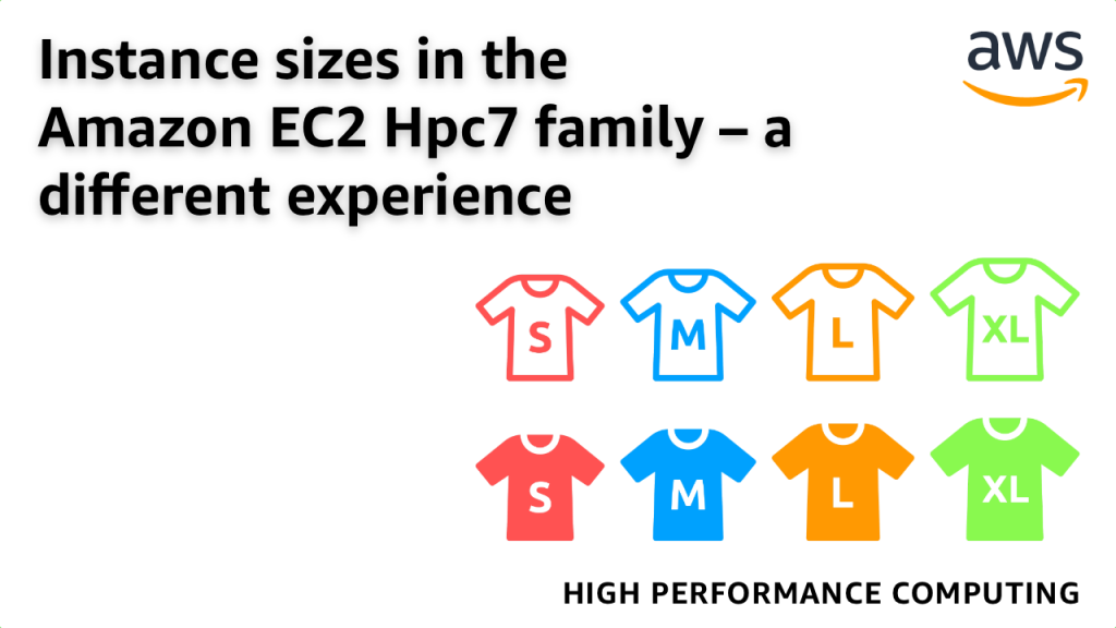 Instance sizes in the Amazon EC2 Hpc7 family – a different experience