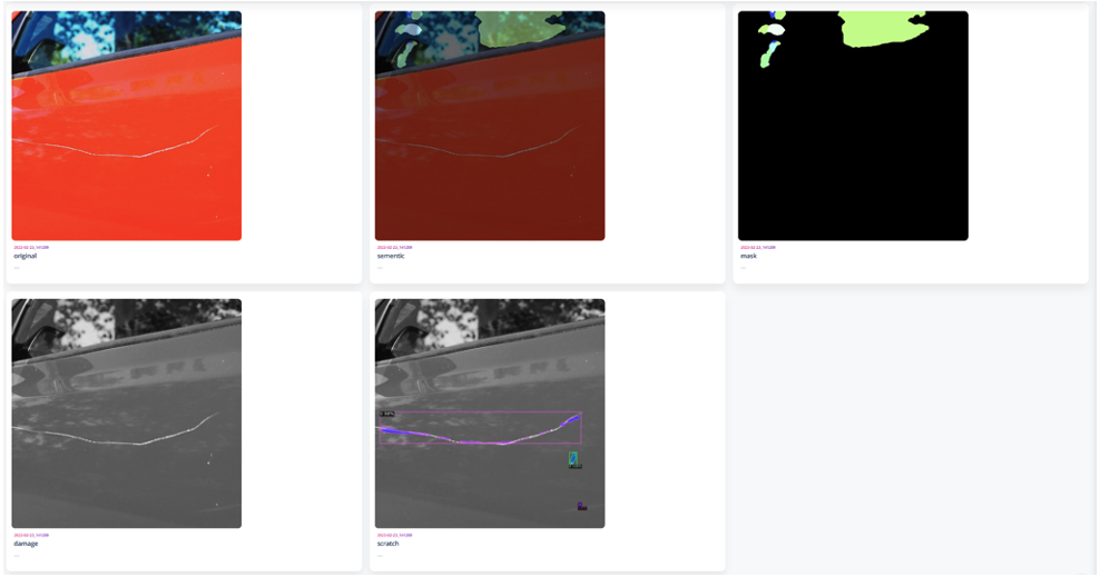 Figure 6: Example of a car with a scratched part.