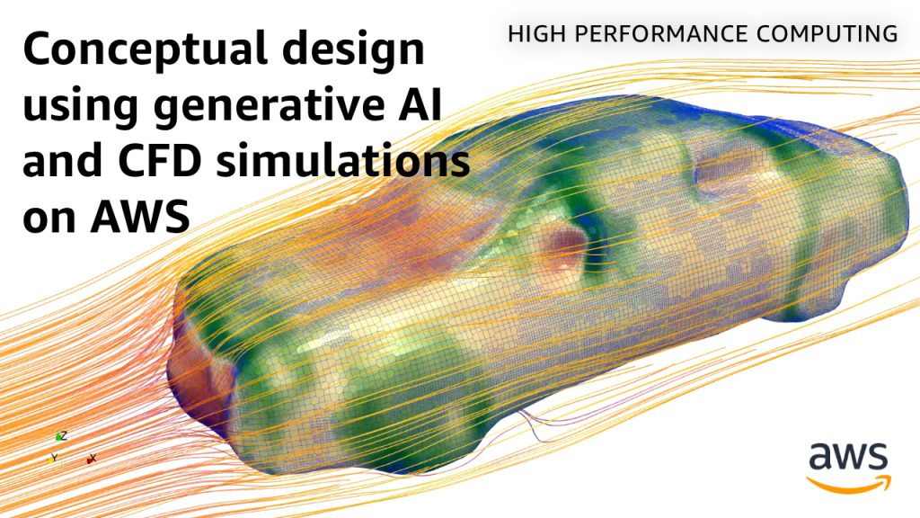 Conceptual design using generative AI and CFD simulations on AWS