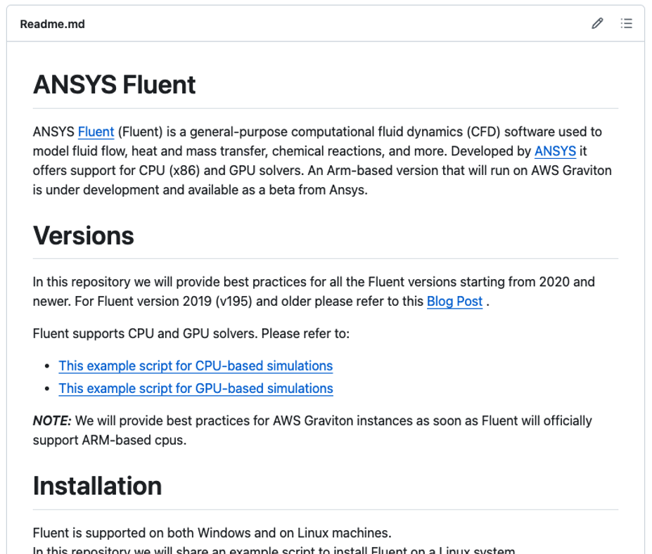 Figure 3. An example of the documentation available.
