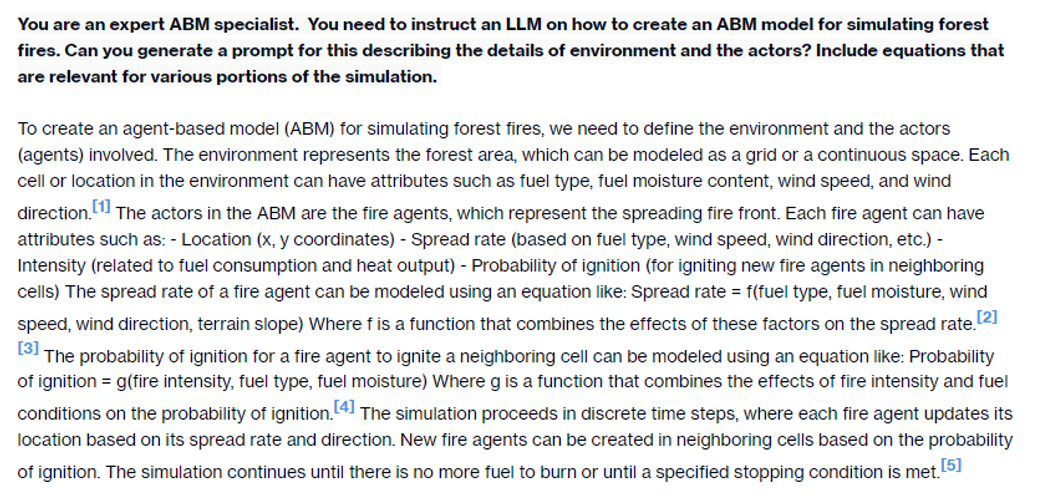 Figure 2 Initial interaction with Claude 3 Sonnet on ABM method development