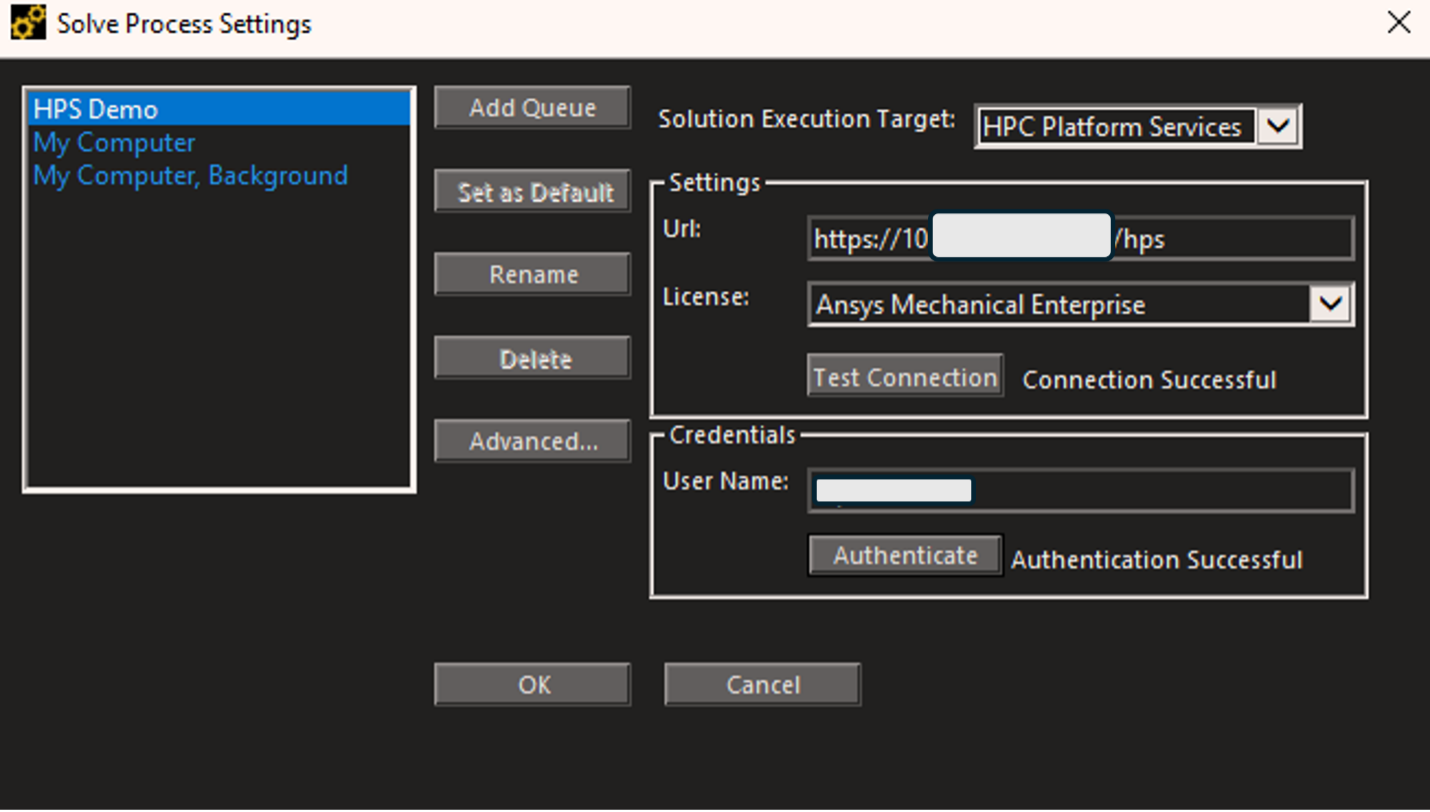 Figure 9: Ansys Mechanical Solve Process Settings window.