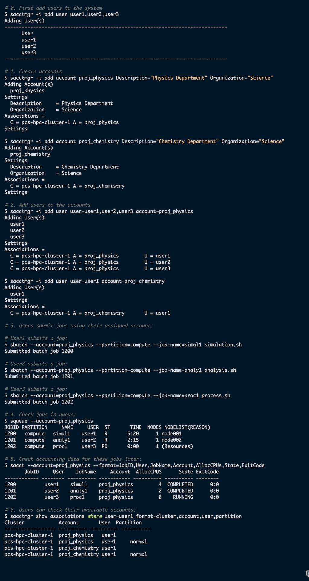 Figure 2 – Example workflow of project attribution.