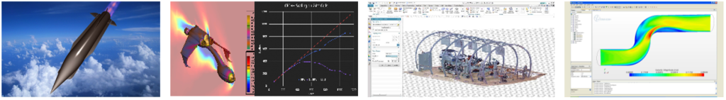 Figure 2: Example visualizations of HPC workloads for aerospace customers.