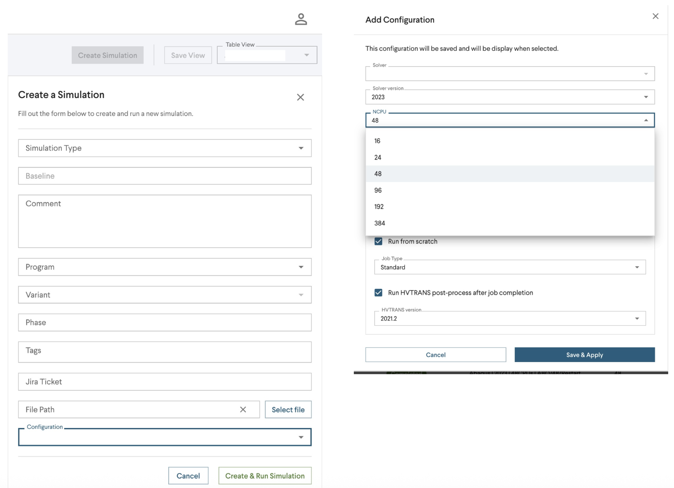 Figure 2. Examples of SimOS’s easy-to-use user interface.