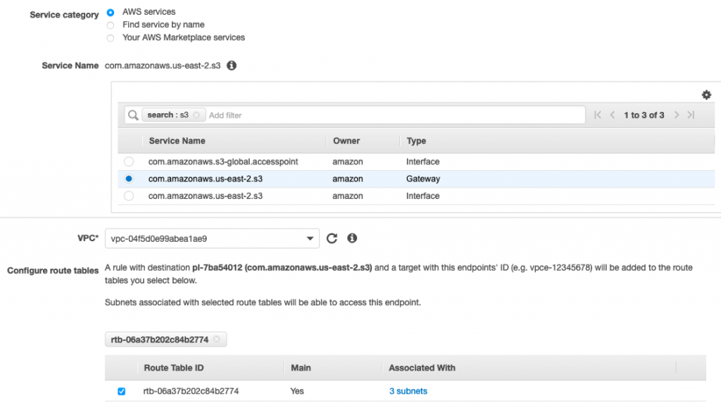 Private Link Configuration