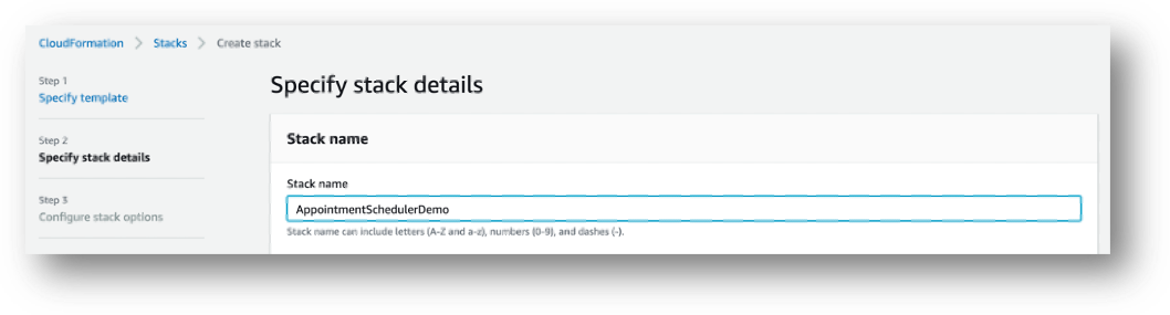 Lanuch CloudFormaiton stack