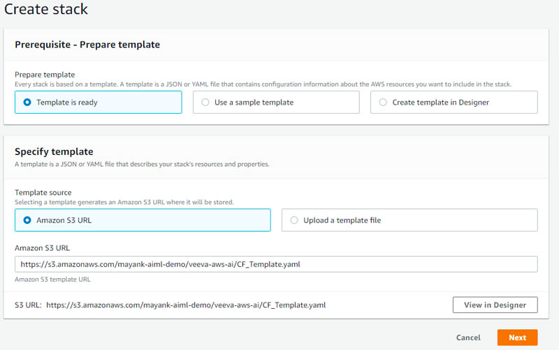 Create stack details