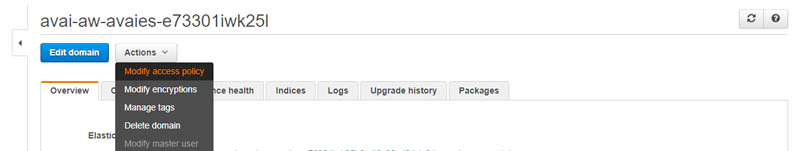 OpenSearch modify access policy