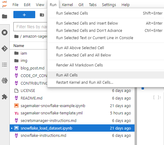 Figure&nbsp;3: Notebook Run All Cells