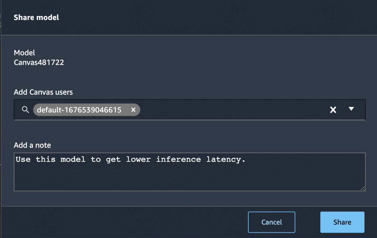 Data scientist share back model