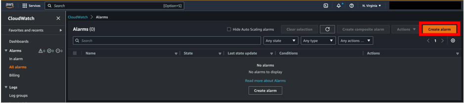 create alarm