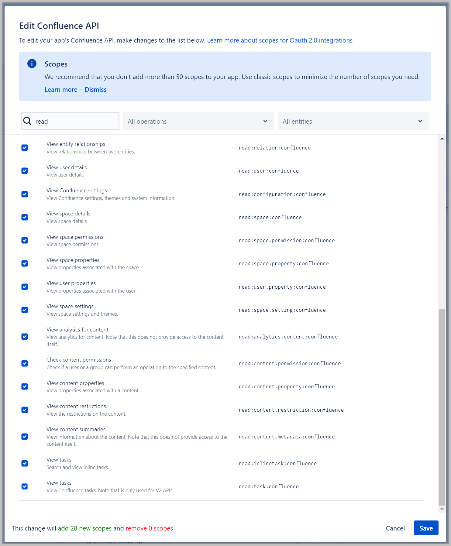 scope choice confirmation