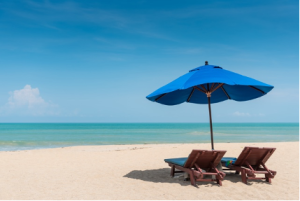 Image of a beach to test with the kendra image search using automated text captioning