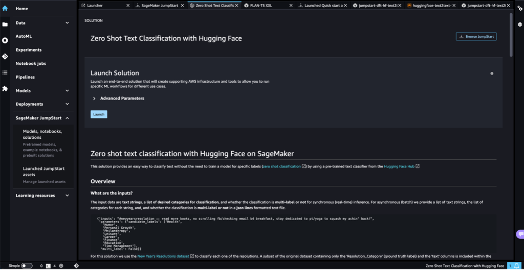 Zero-shot text classification with hugging face