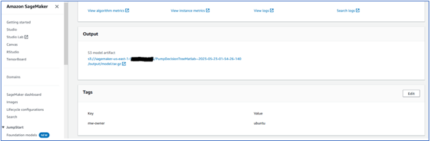 SageMaker Endpoint Output