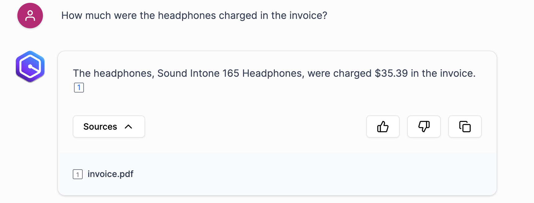 Amazon Q Business output