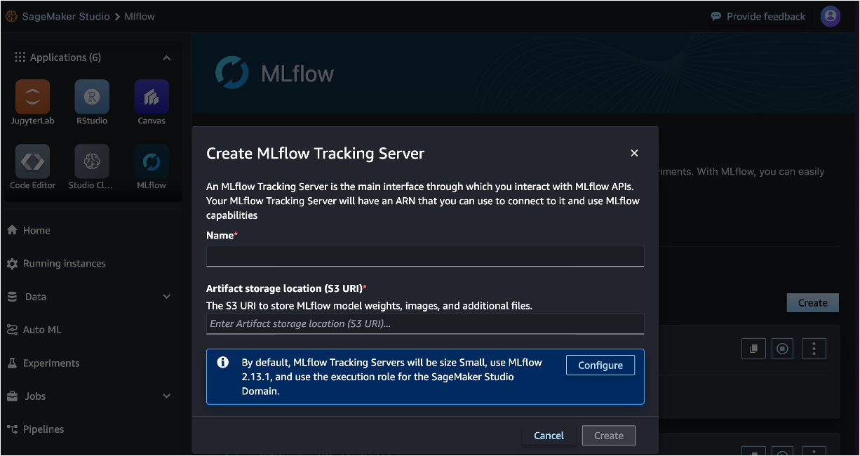MLflow setup