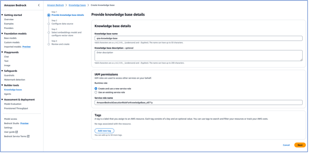 Setup Amazon Bedrock Knowledge Base