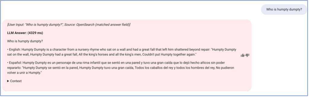 Answer in multiple languages