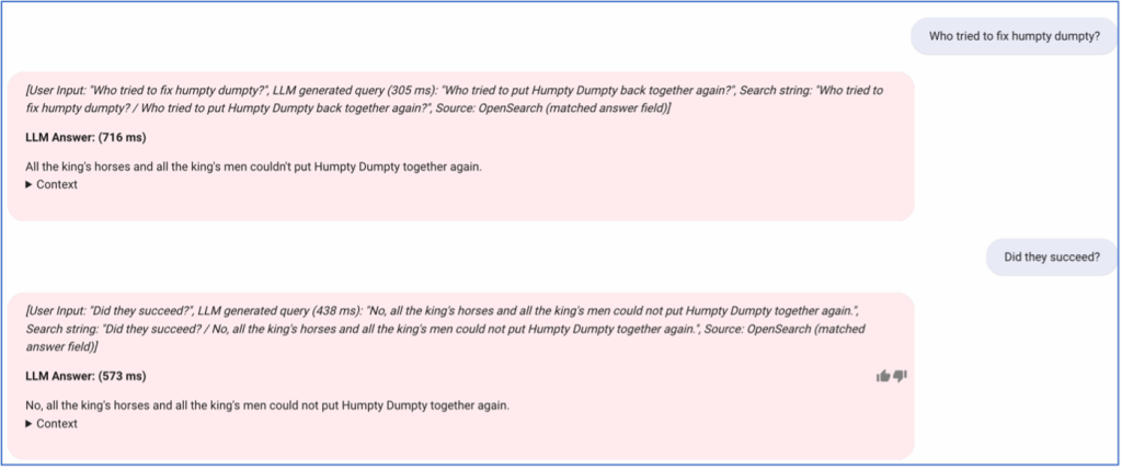Text generation with query disambiguation