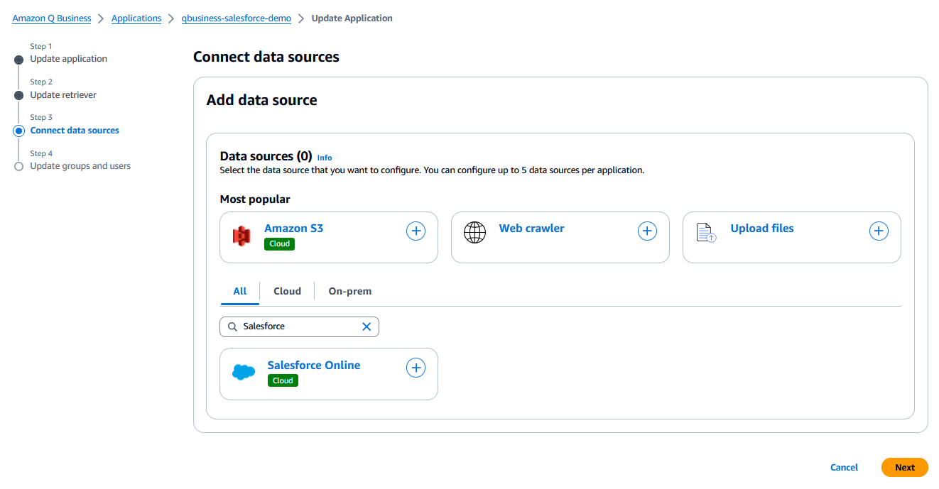 Amazon Q Connect Data Source