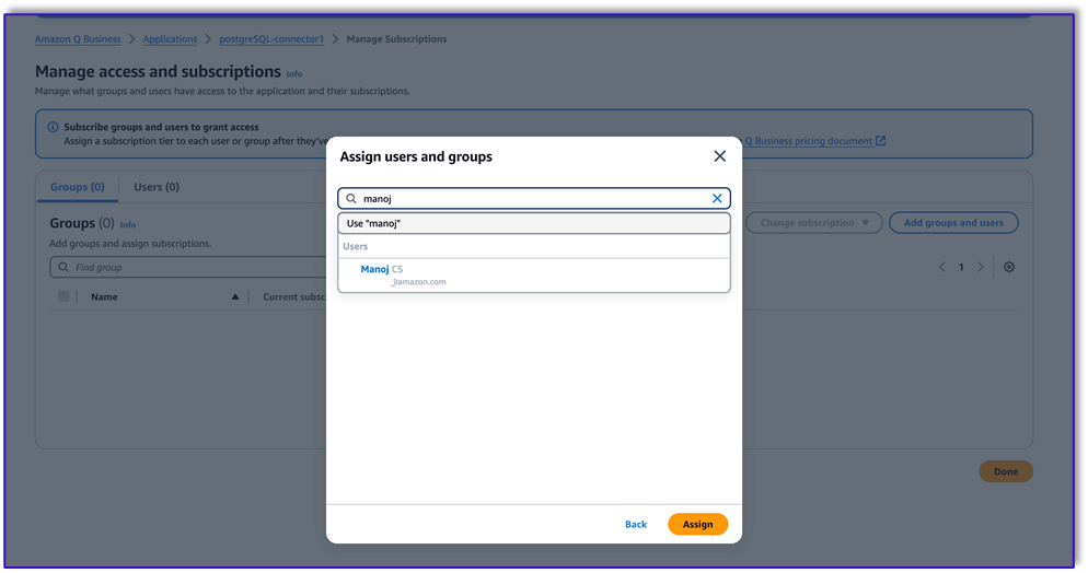 ssign Users and Groups