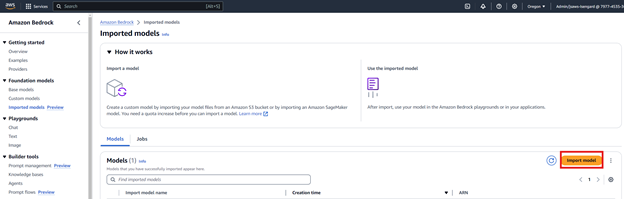 Amazon Bedrock - Custom Model Import
