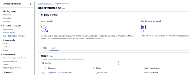 Successful model import
