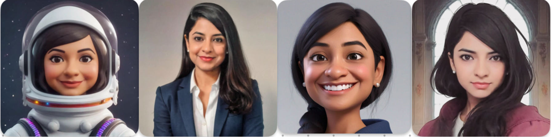 Sample output images generated by finetuned model