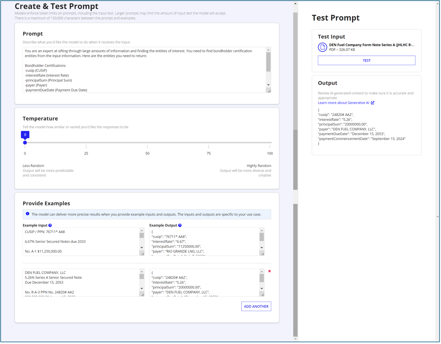 Create Gen AI Prompt