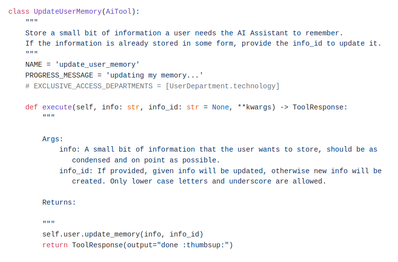 AI Assistant Code Snippet