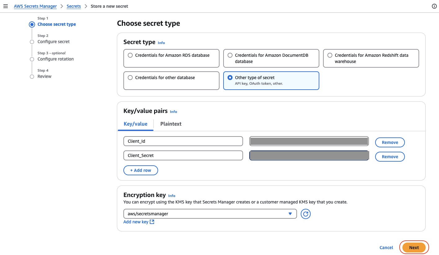 AWS Secrets Manager - Create Secret1