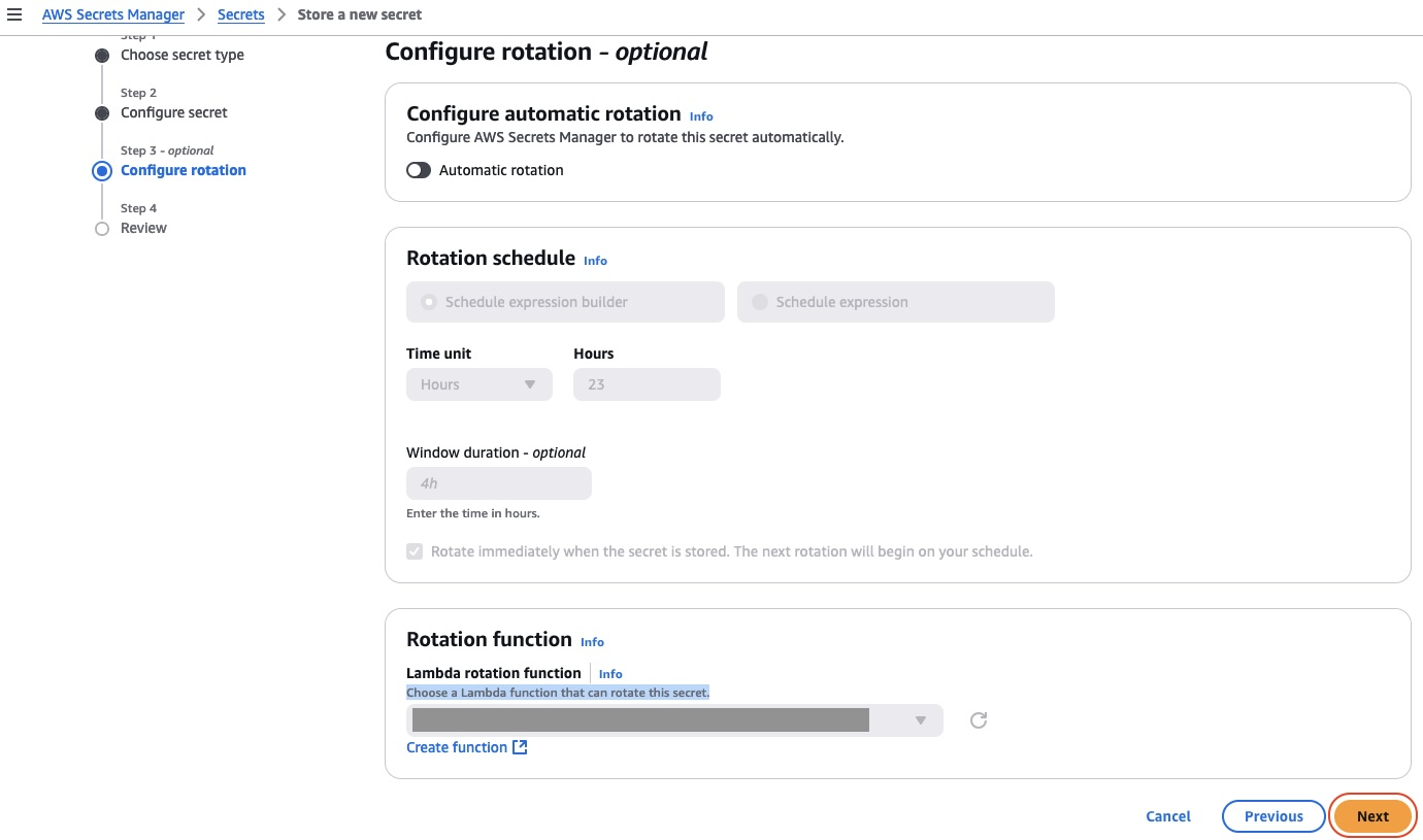 AWS Secrets Manager - Create Secret3