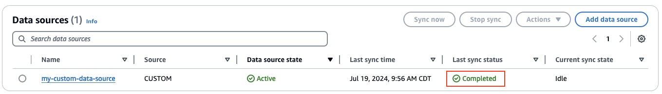 Q Business Sync Status5