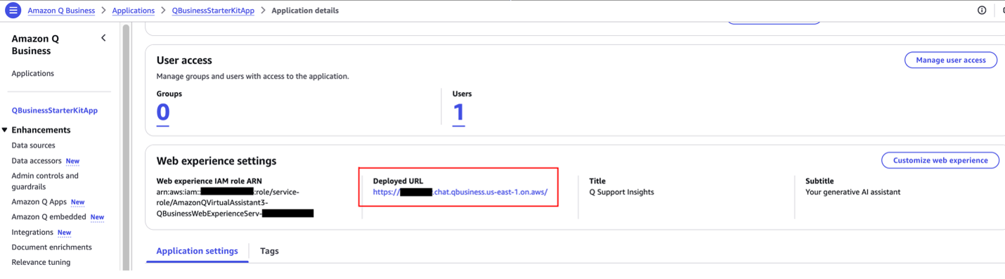 Solution Deployment steps for Reference Architecture to build a generative AI-enabled virtual IT troubleshooting assistant using Amazon Q Business