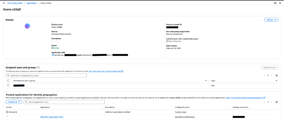 Q index data accessor IDC application detail