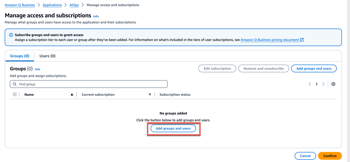 Add groups and users