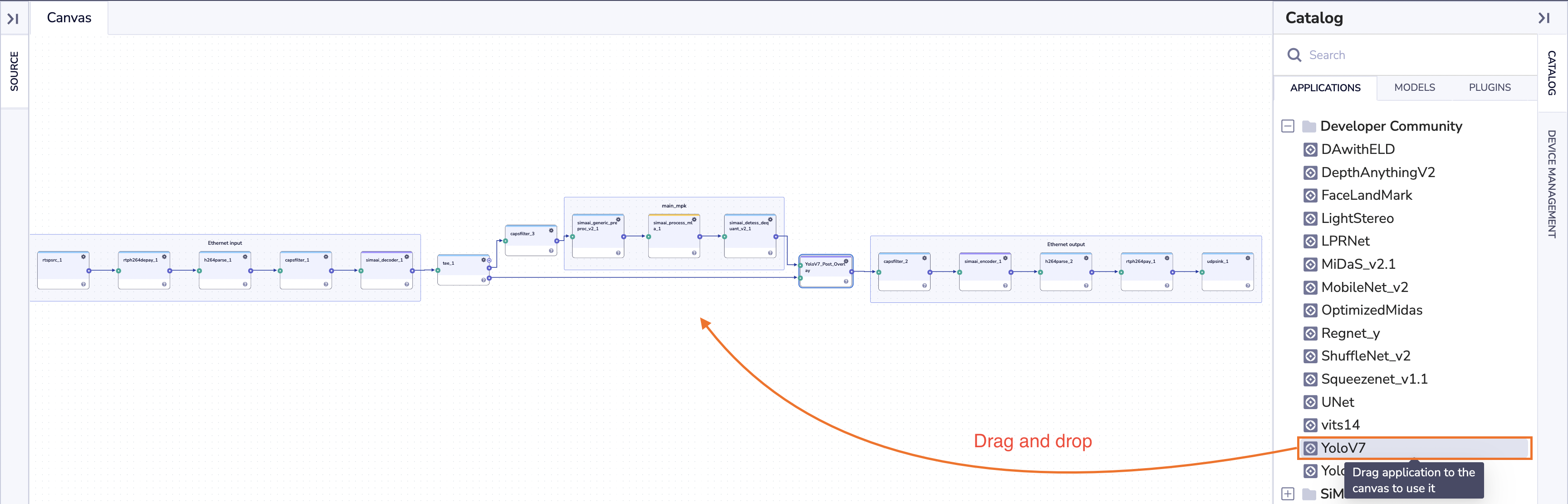 Edgematic Application Drag n Drop