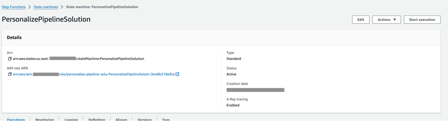 Personalize Pipeline Solution