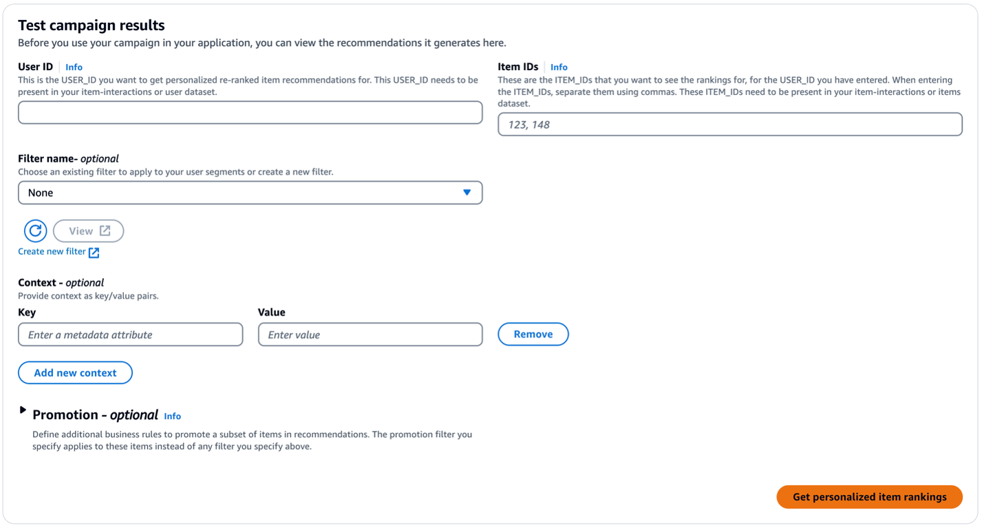 Test Campaign Results