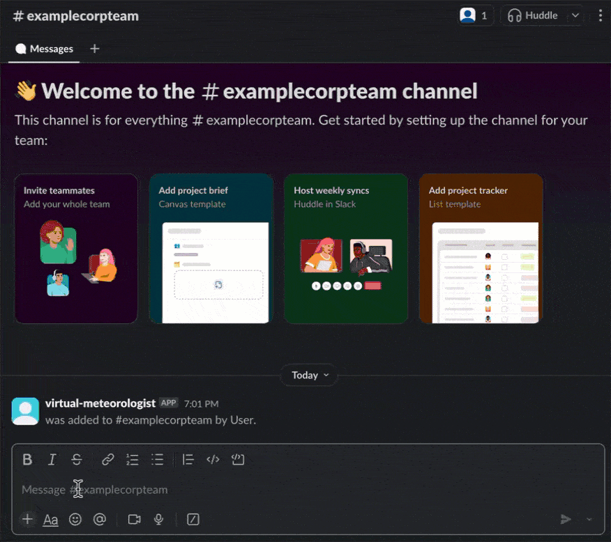 Slack First Question