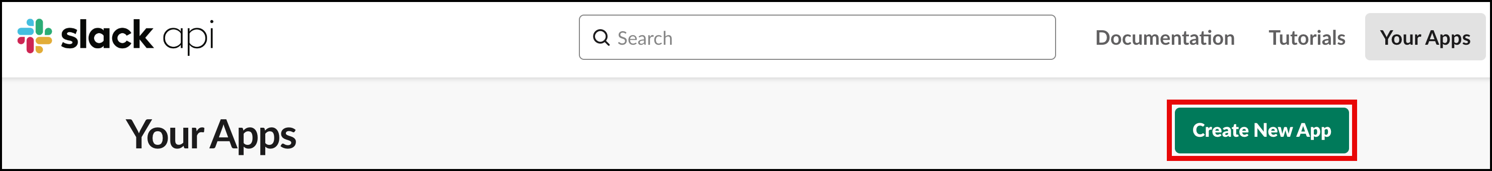 SlackAPI Create New App