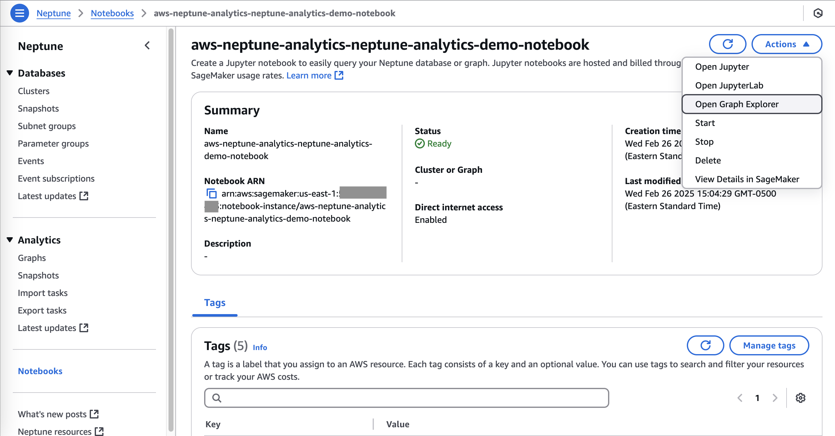 image showing how to open graph explorer