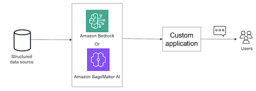Structured data retrieval using Amazon Bedrock or Amazon SageMaker AI