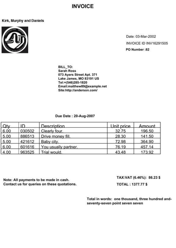 Invoice Template 2