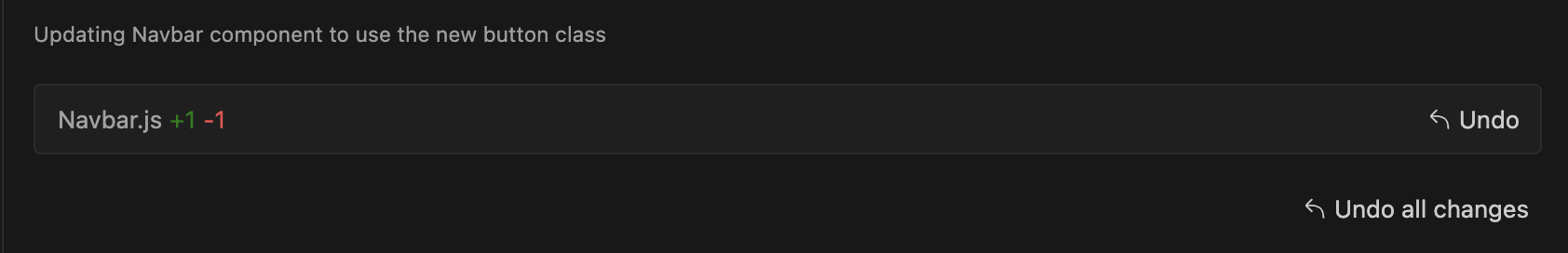 Diagram showing the update to the Navbar component.