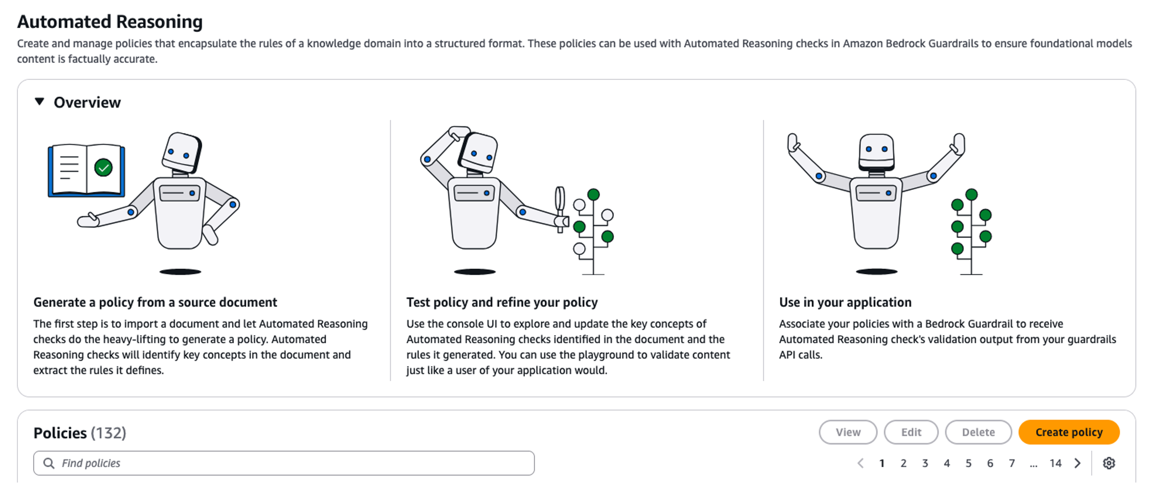 Create Policy Console view